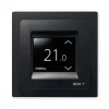 devireg touch digital thermostat in black