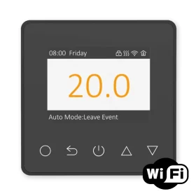 amber thermostat dt-two+ in black